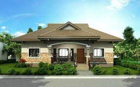 Jika dulu desain rumah mewah dengan kolam renang menjadi identitas dari rumah. Desain Rumah Mewah 1 Lantai Model Terbaru Bargaya Modern Desain Rumah Bungalow Denah Lantai Rumah Desain Rumah