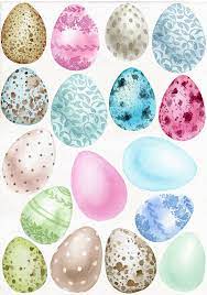 Easter Egg Clip Art Watercolor Colorful Eggs Digital Hand Etsy In 2021 Easter Prints Easter Paintings Easter Egg Art