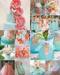 Aqua And Peach Wedding Colours Coral Wedding Decorations Coral Wedding Colors Aqua Wedding Colors