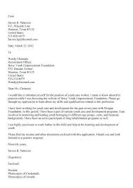 Cover Letter Template Youth Work Cover Letter Template Letter Templates Lettering