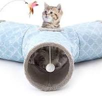 Amazon.com: Tempcore Cat Tunnels for Indoor Cats Fleece ...