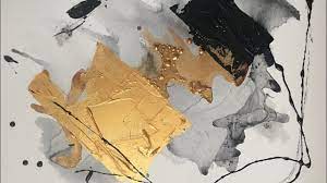 Interestingly, even when the old russian icon painters became acquainted with the linear perspective, they didn't use this technique in the golden background of icons is a symbol of the spiritual world and divine radiance. Black And Gold Quick And Easy Abstract Painting Day 74 Alex Dinets Youtube