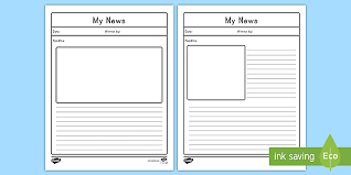 Then jot down ideas for the following six sections. My News Writing Template Newspaper Template