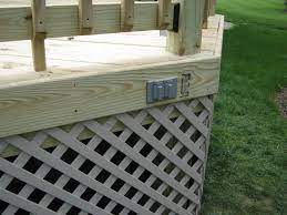 Pin By Lynn Bell On Home Landscaping Outdoor Electrical Outlet Home Landscaping Backyard Deck