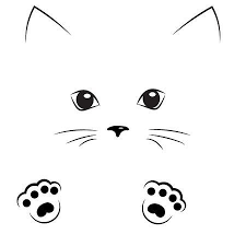 Illustrationen Zu Vektor Schwarze Kontur Zeichnung Ein Katze Gesicht Mit Pfoten Sonja Weihermann Katz Eund Hund Blog 2020 Cizimler Cizim Cizim Fikirleri