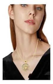 Collar Estrella De David Baño Brillantes