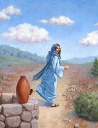 Jesus found two women at the well. Samaritan Woman At The Well Original Bible 8 5 X 11 By Ckornacki Bible Pictures Framed Oil Painting Bible Art
