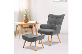 We have many designs you can choose from chaise lounges to arm chairs to designer chairs and so much more. Artiss Armchair Lounge Chair Ottoman Accent Armchairs Fabric Chairs Grey Matt Blatt