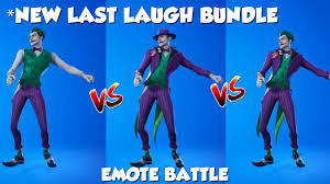 The the joker skin is a fortnite cosmetic that can be used by your character in the game! New Joker Skin Showcase With All Fortnite Dances Emotes The Last Laugh Bundle Youtube