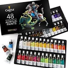 Amazon Com Castle Art Supplies 48 Acrylic Paint Set For Adults Artists Kids 48 X 22ml Large Tubes Vibrant Colors The Premium Acrylics Paint Set Home Improvement Not sure about it though but worth checking out!