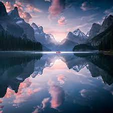 Lake At Sunset Mountain Beautiful Landscape Photography Beautiful Landscapes Landscape Photography