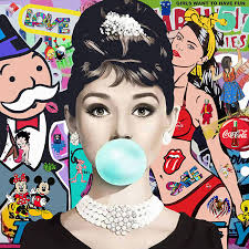 KAP67 TIFFANY POP ART 36"x 36"