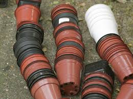 Available in various colours as well as the traditional terracotta and black. Dobbie S Garden Centre To Recycle Plastic Plant Pots Gardens Illustrated