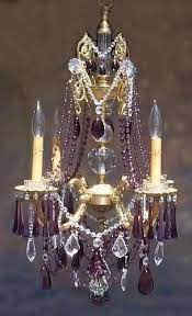 Amethyst Chandelier Over The Top And I Love It If I Could Put A Chandelier In Every Room Every Room Wou Chandelier Lighting Beautiful Chandelier Chandelier