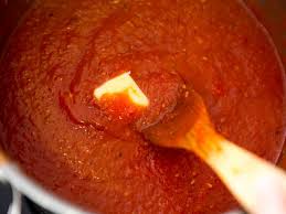He gives two options for tomatoes: Quick And Easy Italian American Red Sauce In 40 Minutes Or Less Recipe