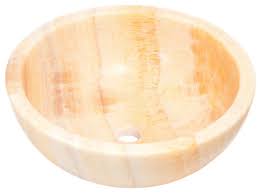 natural stone vessel bathroom sink