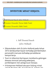 5/27/2018 psikometrik inventori minat kerjaya sidek (imks). Inventori Minat Kerjaya
