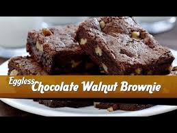 Eggless Chocolate Walnut Brownie Recipe Easy Dessert Recipe Master Chef Sanjeev Kapoor Youtube Walnut Brownie Recipe Brownies Recipe Easy Brownie Recipes