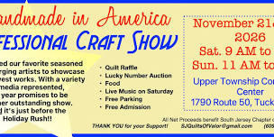Handmade in America Professional Craft Show