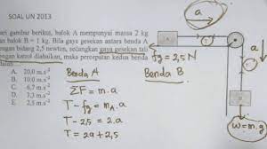Pembahasan dalam sistem katrol majemuk meliputi persamaan percepatan sistem katrol dan tegangan tali. Tutorial Menghitung Percepatan Benda Pada Katrol 1 Youtube