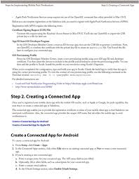 Create a salesforce connected app to enables an external application to integrate with salesforce using apis. Salesforce Mobile Push Notifications Implementation Guide Pdf Free Download