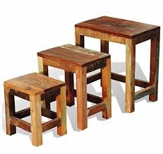 End Table Set Of 3 Nesting Tables Side Stand Handmade Farm Living Room Furniture Handmade Rustic Nesting Tables Furniture Table