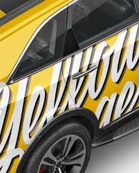 Download Crossover Suv Mockup Back Half Side View High Angle Shot In Vehicle Mockups On Yellow Images Object Mockups Yellowimages Mockups