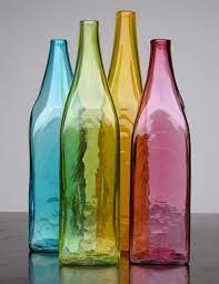 Maybe you would like to learn more about one of these? Elizabeth Lyons Glass Decorative Objects Colored Glass Bottles Glass Bottles Colored Glass