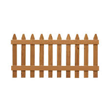Outdoor Essentials 3 Ft X 6 Ft Pressure Treated Cedar Tone Moulded Wood Fence Panel 162522 The Home Depot Wood Fence Fence Panels Outdoor Essentials