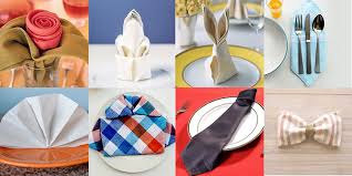 Comment faire des décorations avec des serviettes en papier ? Comment Plier Une Serviette De 4 Facons Differentes Serviette Papier