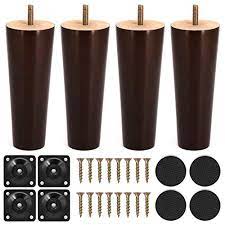 The tapered wooden legs, which are characteristic of this type of furniture, make it look stylish and delicate. Sofa Legs 6 Inch Wooden Furniture Legs With Mid Century Modern Style Walnut Finished Legs Set Of 4 Suitable For Coffee Table And Bed Legs Buy Online In Isle Of Man At Isleofman Desertcart Com