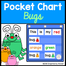 pocket chart sentences spring bugs