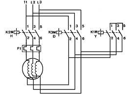 Electrical wiring diagram of star delta power and control circuit with plc connection: Star Delta Starter Download Scientific Diagram