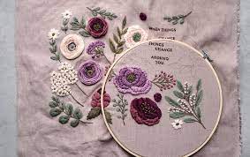 Pdf Pattern Video Tutorial Heather Field Digital Tutorial Floral Diy Hand Embroidery Digital Download In 2021 Flower Embroidery Designs Videos Tutorial Christmas Embroidery Patterns