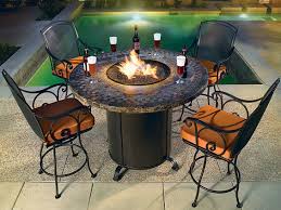 I Love That This Small Backyard Table Has A Little Fire Pit In The Middle Of It It Seems Like Something Like This Would B Fire Pit Fire Pit Table Gas Firepit