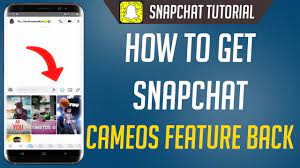 Check if the cameos are now showing up. How To Get Snapchat Cameos Feature Back Youtube