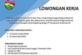 Pendidikan minimal s1 teknik, diutamakan dari teknik lingkungan, teknik sipil atau arsitektur, diutamakan yang memiliki kemampuan dan. Perkebunan Nusantara Xii Buka Lowongan Kerja Untuk Lulusan Arsitek Dan Sipil Ini Syaratnya Okezone Economy