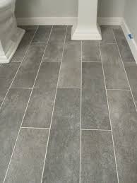 Pick a bathroom tile pattern that you love for the new floor. Wide Plank Tile For Bathroom Great Grey Color Home Remodeling Bathroom Makeover Flooring