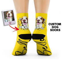 Our custom dogs socks are printed on socks in a cool and trendy way. Dog Socks Put Your Dog On A Sock Custom Pet Socks Custom Etsy