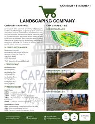 Maybe you would like to learn more about one of these? Landscaping Capability Statement Template Design