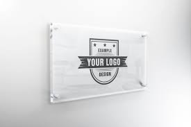 Download Interior Glass Sign Mockup Template Mediamodifier