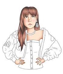 Es genial y no suele ver cómo la imagen comienza a cobrar vida. Lisa Fanart Blackpink Paso A Paso Steemit