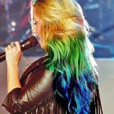 Love hair great hair awesome hair katy perry pictures non blondes teen vogue crazy hair mi long dyed hair. Multi Colored Hairstyle Hairstyles Weekly