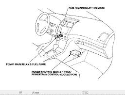 I might be overlooking it but i am unable to find it. Location Of Fuel Pump Relay On 07 Tsx Motor Vehicle Maintenance Repair Stack Exchange