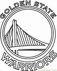Draw african golden oriole by tracing dashed lines and color. Golden State Warriors Coloring Page Bmo Show