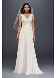 16w 9t9612 davids bridal beaded lace trumpet wedding dress ivory champagne. Lace Mermaid Wedding Dress With Back Buttons David S Bridal