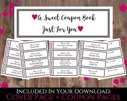 Printable Coupon Book For Him Sweet Gift For Husband Etsy Coupon Book Diy Printable Coupon Book Love Coupons