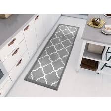 The rug cover and the the biggest advantage of this rug over a traditional rug is its washable design. Non Skid Slip Rubber Back Antibacterial Area Rug Dallas Moroccan Trellis Grey Modern Geometric Lattice Thin Low Pile Machine Washable Indoor Outdoor Kitchen Entry Walmart Com Walmart Com