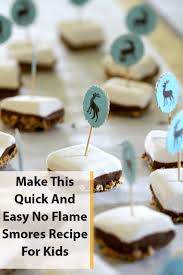 Make This Quick And Easy No Flame Smores Recipe For Kids Smore Recipes Recipes Smoothie Recipes Healthy