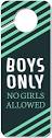 Amazon.com: Graphics and More Boys Only No Girls Allowed Teal ...